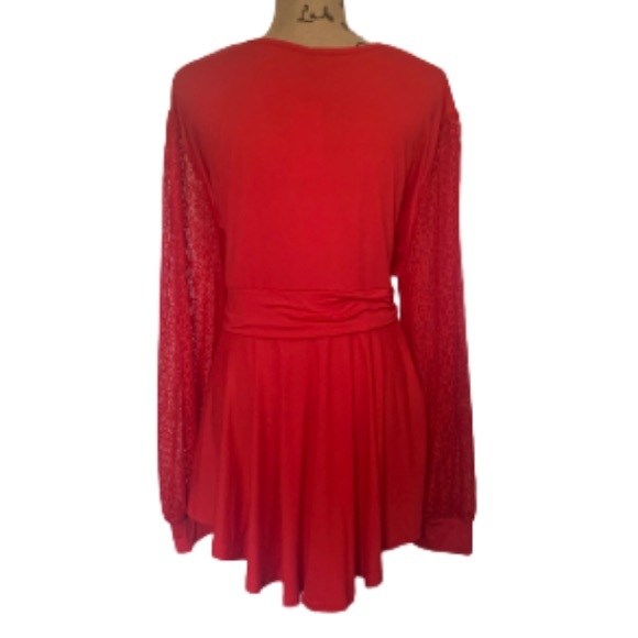 • NEW Allegrace Lace Sleeve Babydoll Top • - Picture 3 of 9